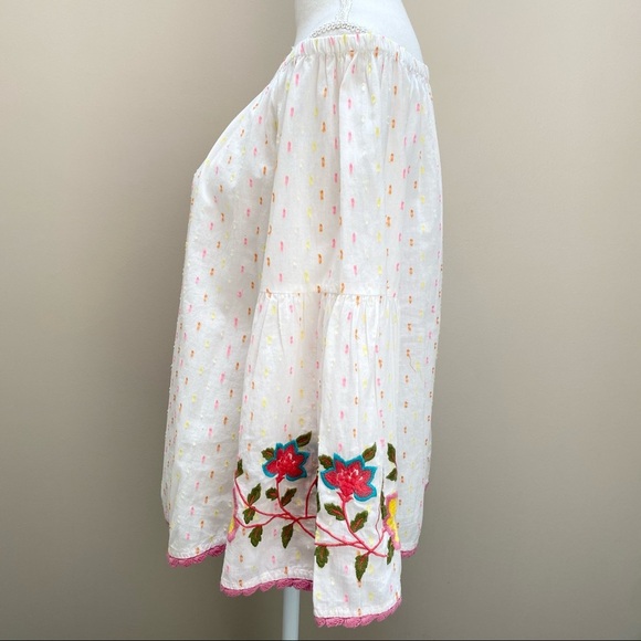 Ivy Jane Swiss dot embroidered off shoulder top - Picture 3 of 11